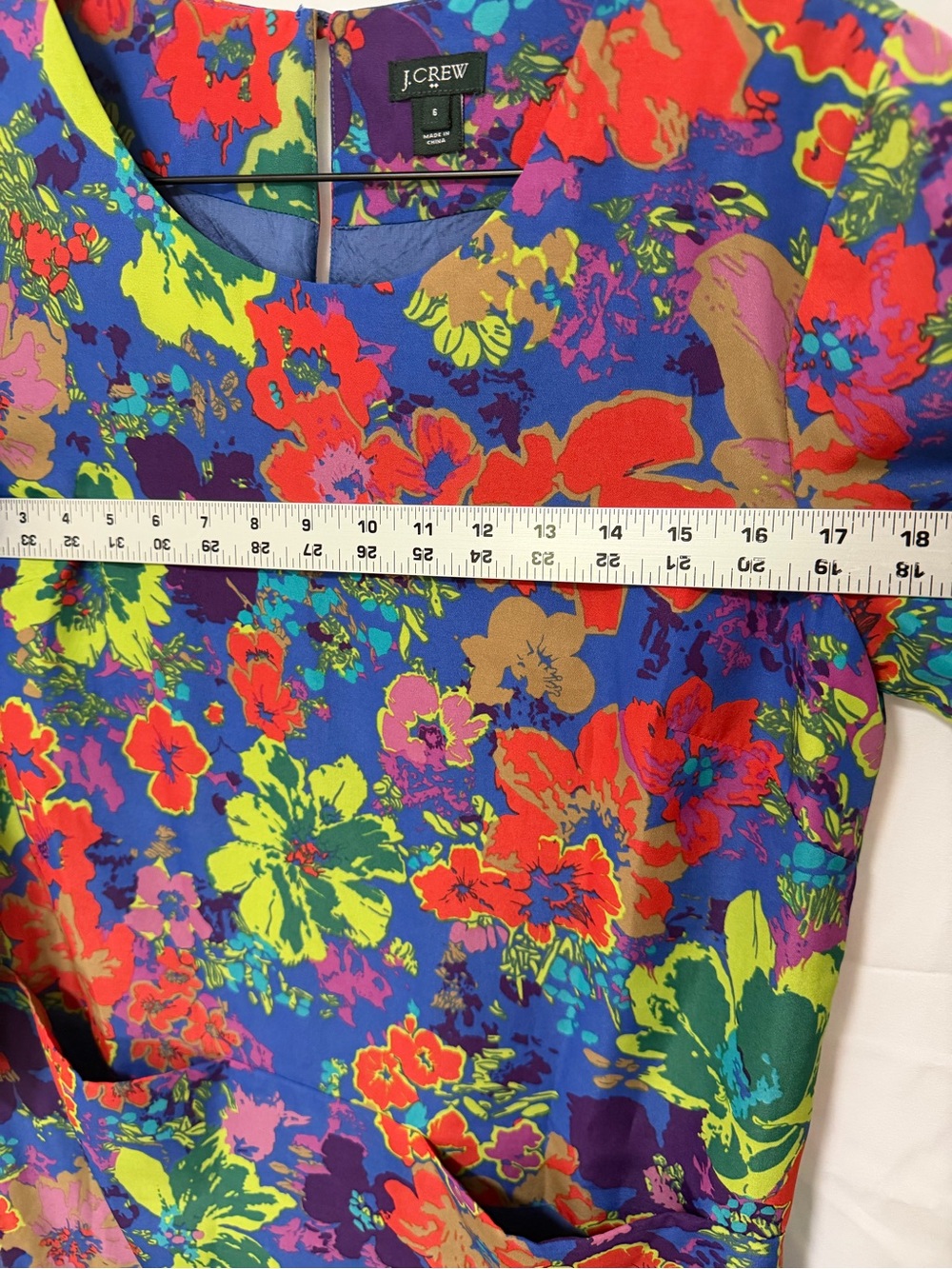 J. Crew Multicolor Floral Shift Dress in Blue and Purple - Picture 3 of 5